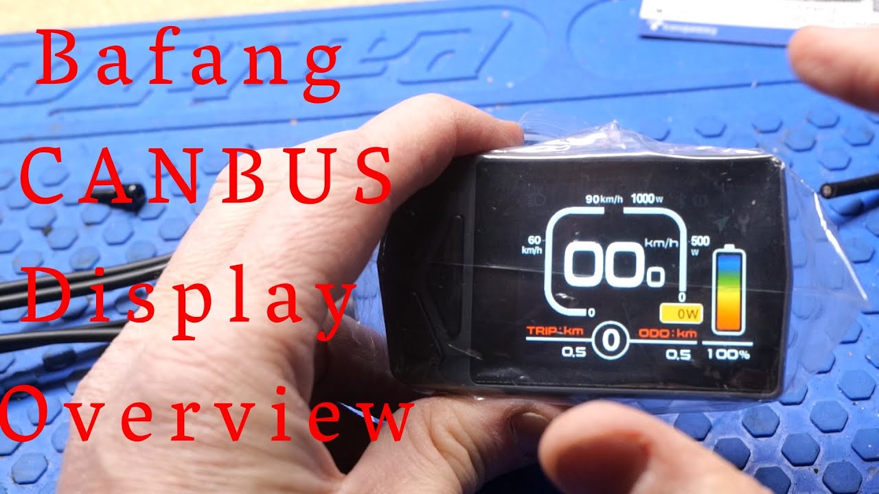 Bafang CANBUS display options overview for 2025: What they look like in real life :)