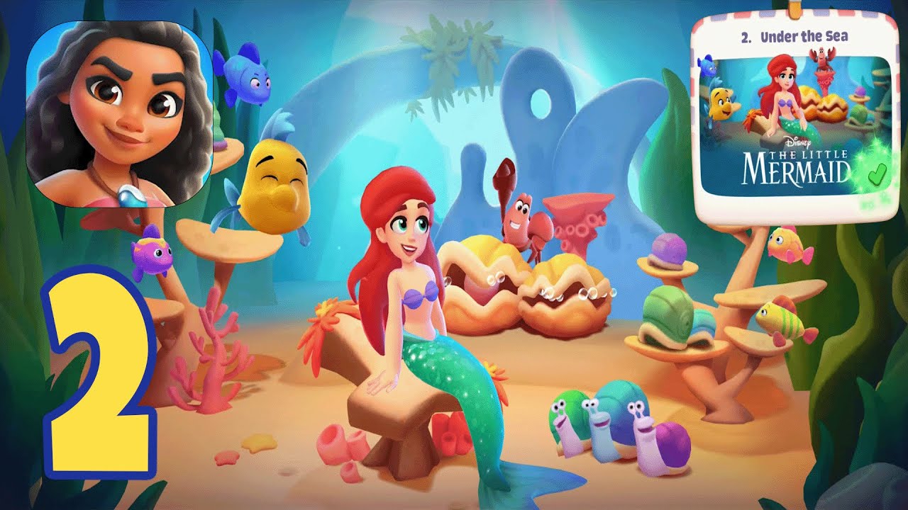 Disney Solitaire - Under the Sea - (Levels 10-29) - Gameplay Walkthrough Part #2