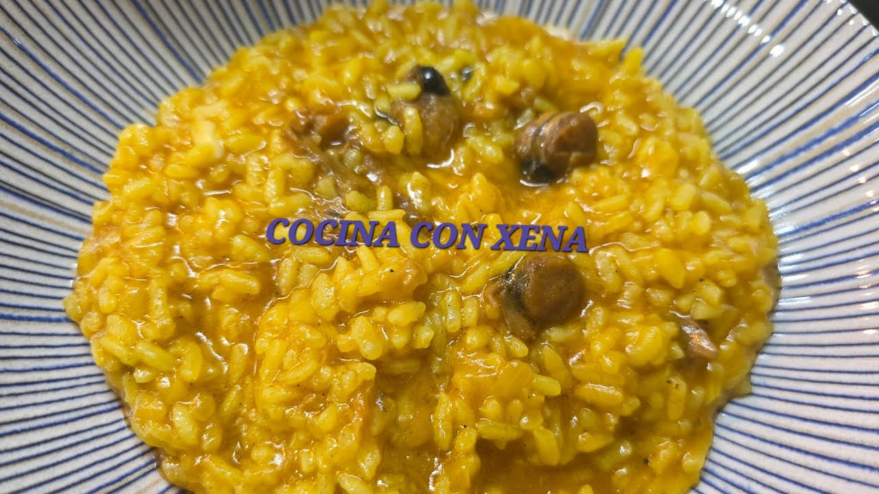 Arroz express con zamburiñas en salsa de vieiras, Thermomix 