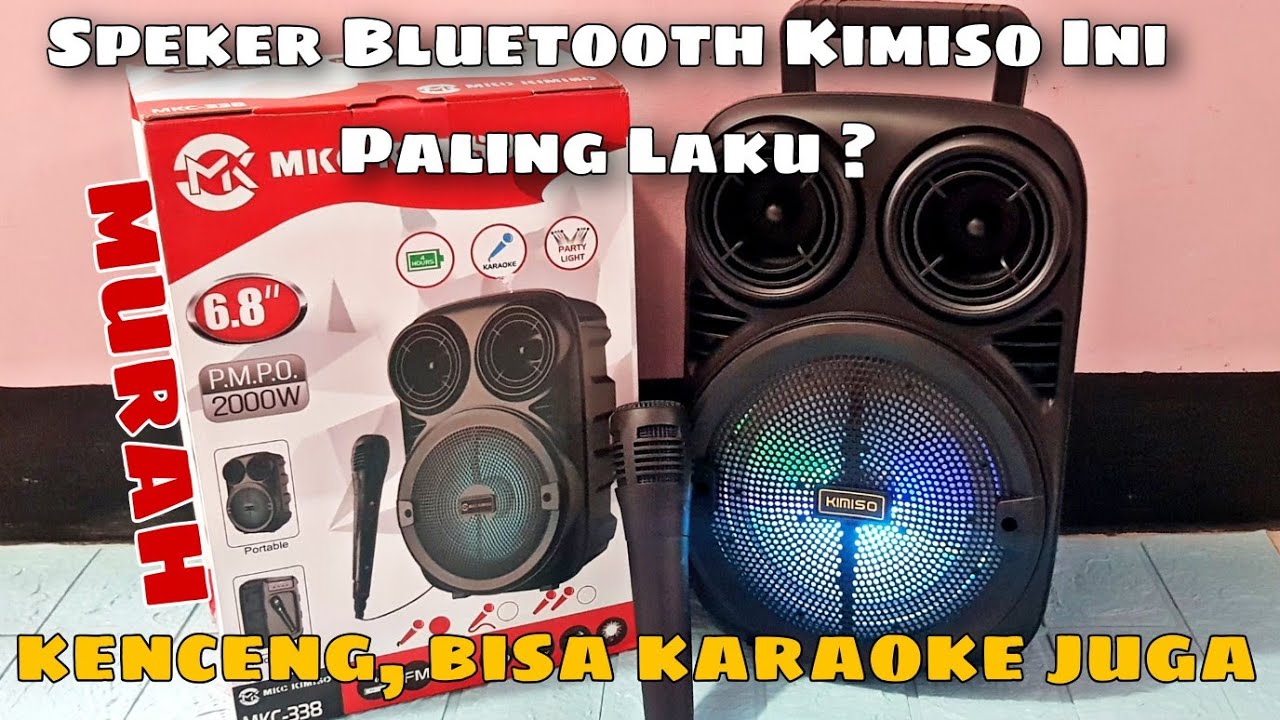 Review Speaker Bluetooth MKC Kimiso | Speaker Murah Suara Kenceng Bisa Karaoke