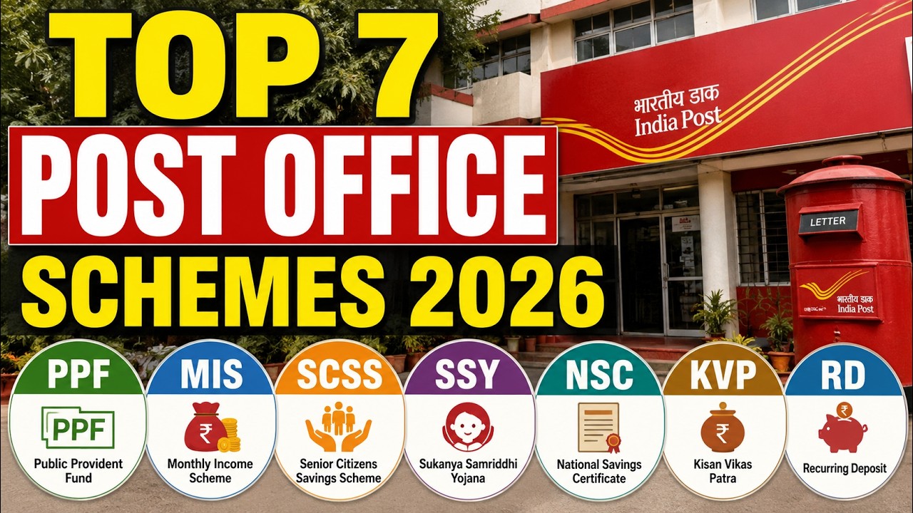 Top 7 Post Office Schemes 2026 | PPF vs MIS vs SSY vs SCSS vs NSC vs KVP | Best Post Office Scheme |