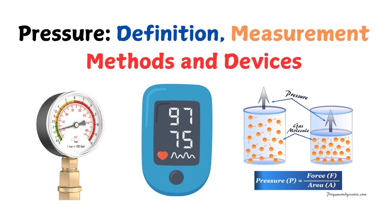 Pressure: Definition, Measurement Methods and Devices