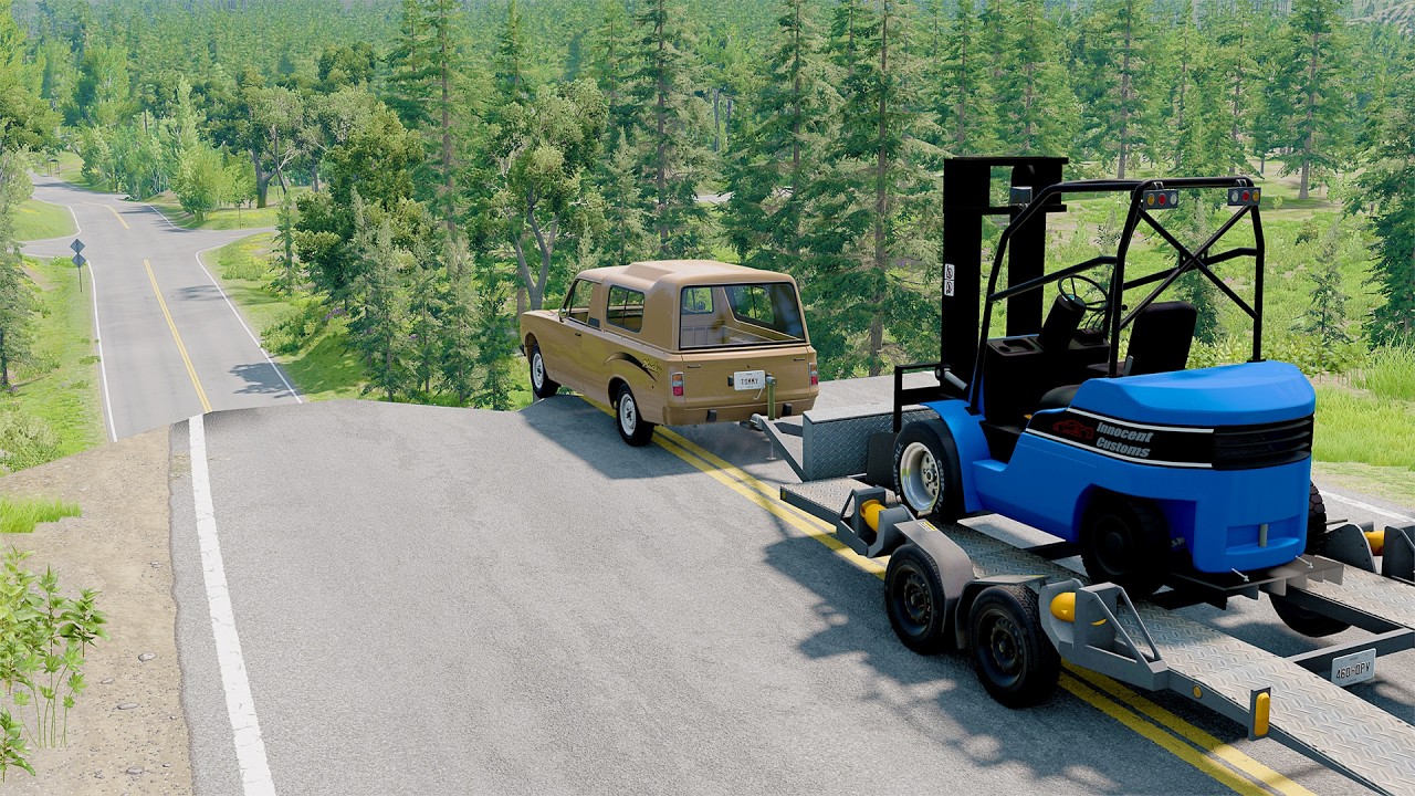 Mobil vs Unfinished Road #18 - BeamNG Drive