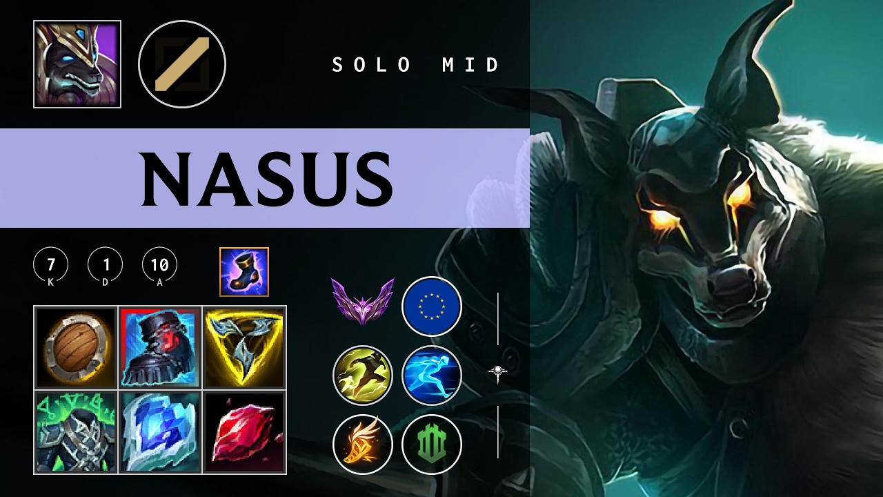 Nasus Mid vs Veigar - EUW Master Patch 26.03