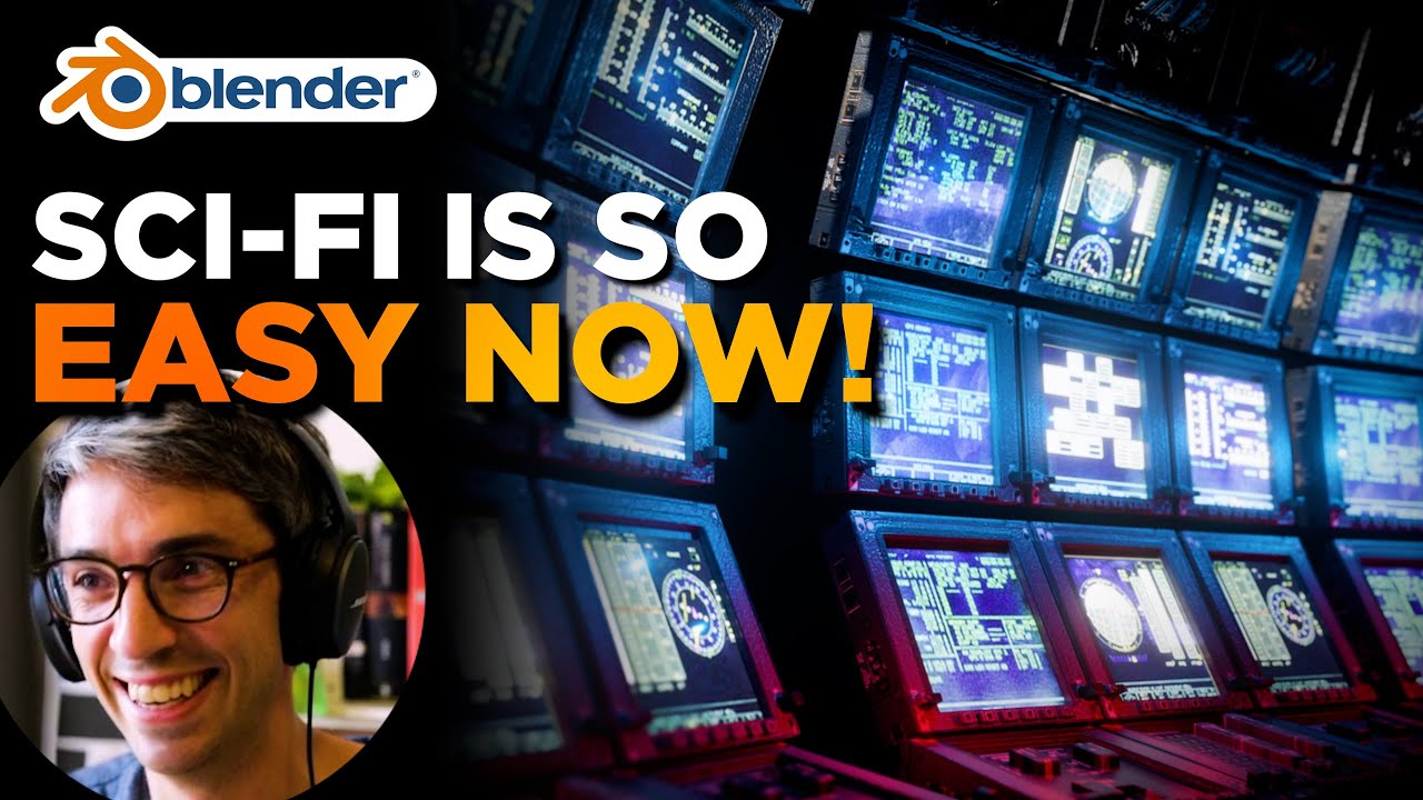 Как создать реалистичные панели управления в стиле Sci-Fi | Урок по Blender