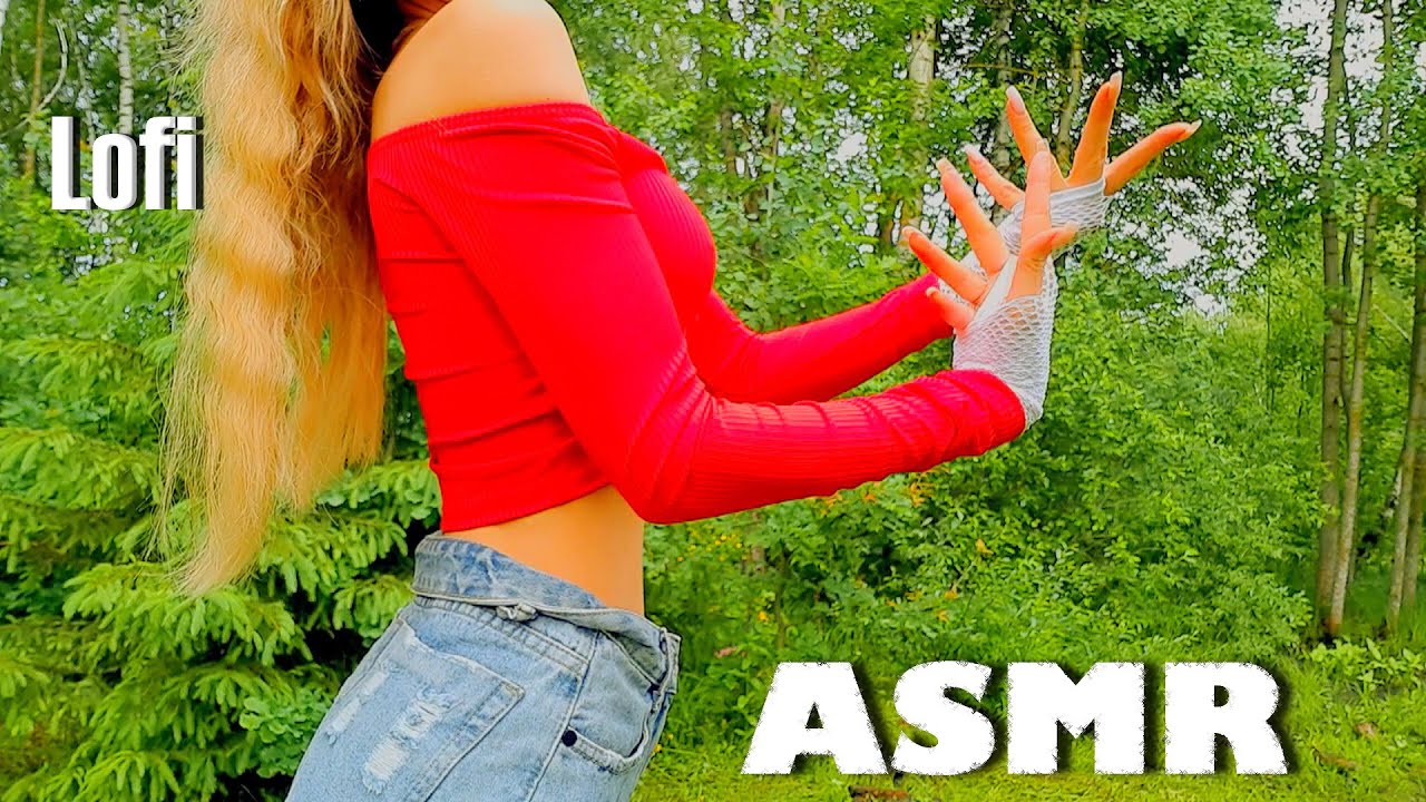 Lofi ASMR Outside Tingly Hand Movements | Nature Sounds