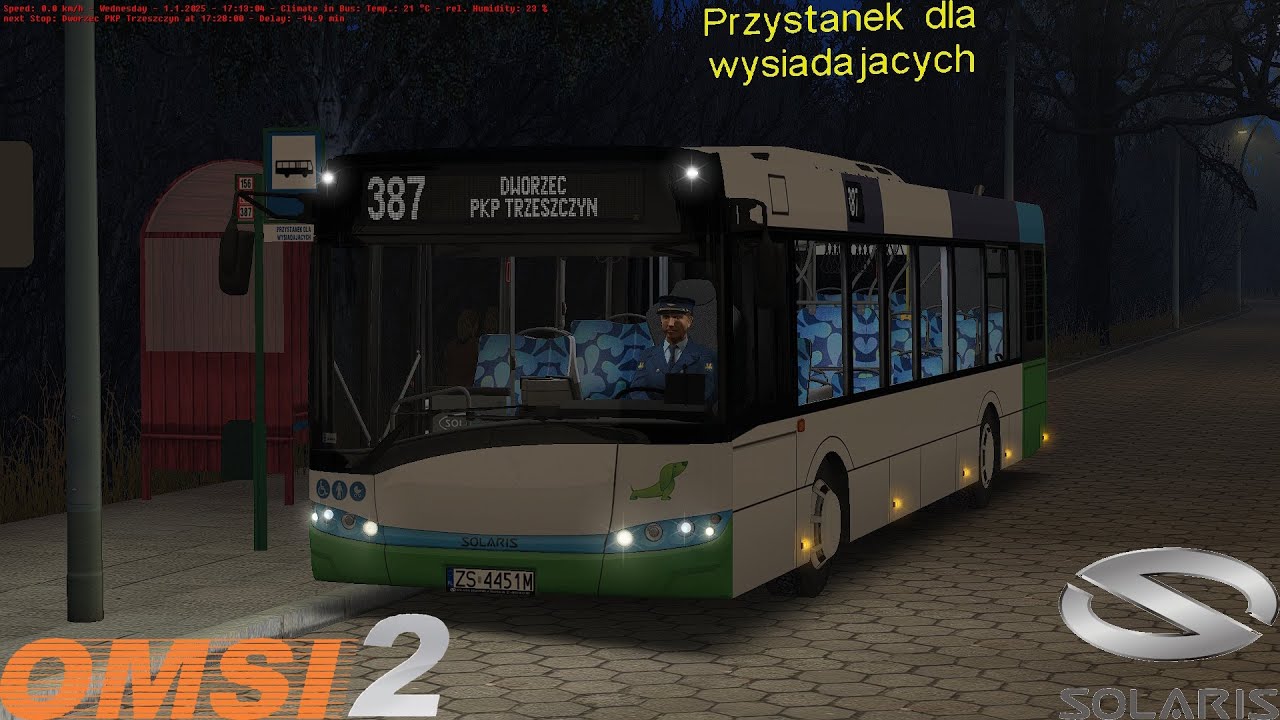 Omsi 2 - Fikcyjny Szczecin - Line 387 - Solaris Urbino 12 III