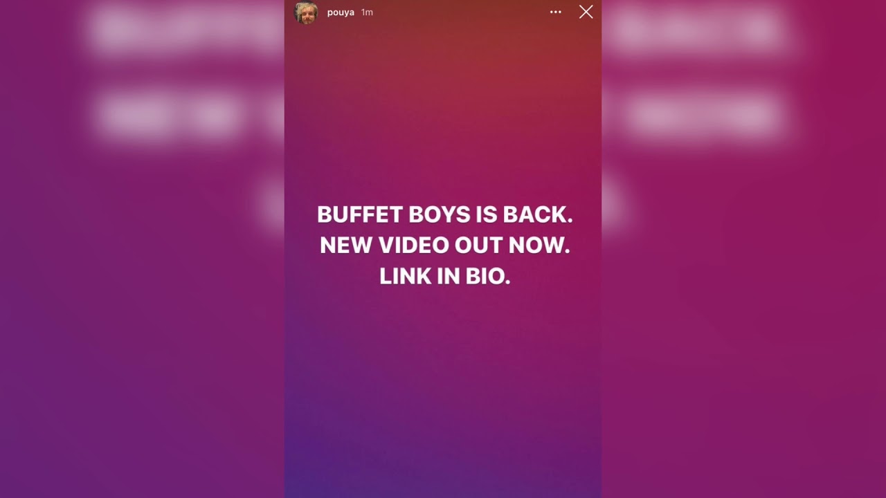 Buffet Boys channel is back + Pouya unreleased song from Rolling Loud Live