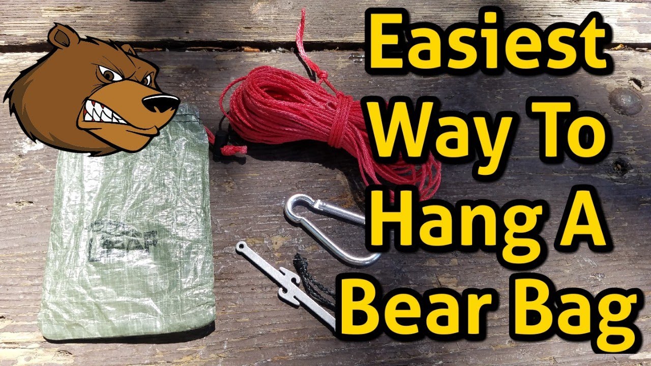 Easiest Way To Hang A Bear Bag | Lite AF Rock Sack Kit | PCT Style
