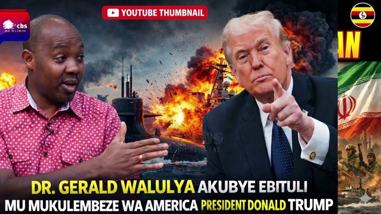 Dr. Gerald Walulya akubye ebituli mu mukulembeze wa America President Donald Trump.
