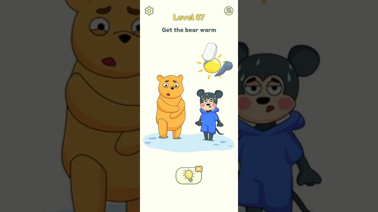 DOP 2 Level 87 | Delete One Part Level 87 Walkthrough Solution Get The Bear Warm