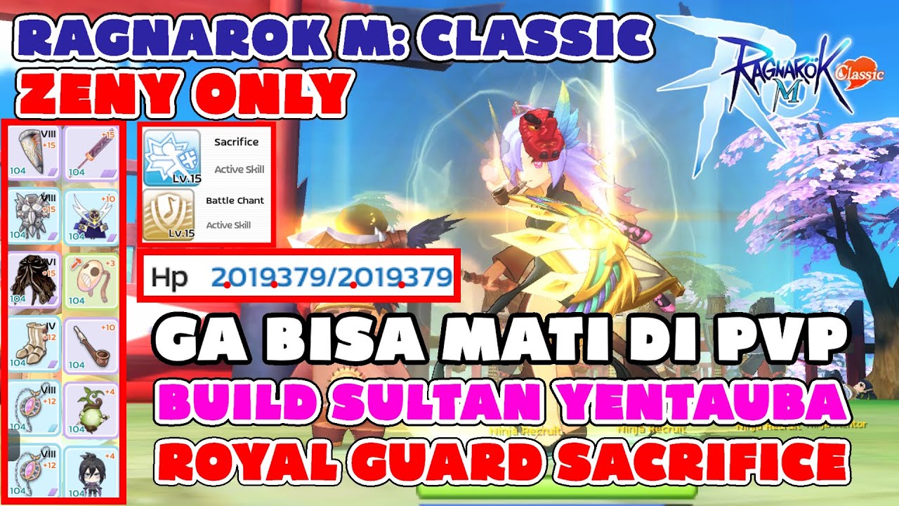 BUILD SULTAN ROYAL GUARD SACRIFICE Ragnarok M Classic ZENY ONLY