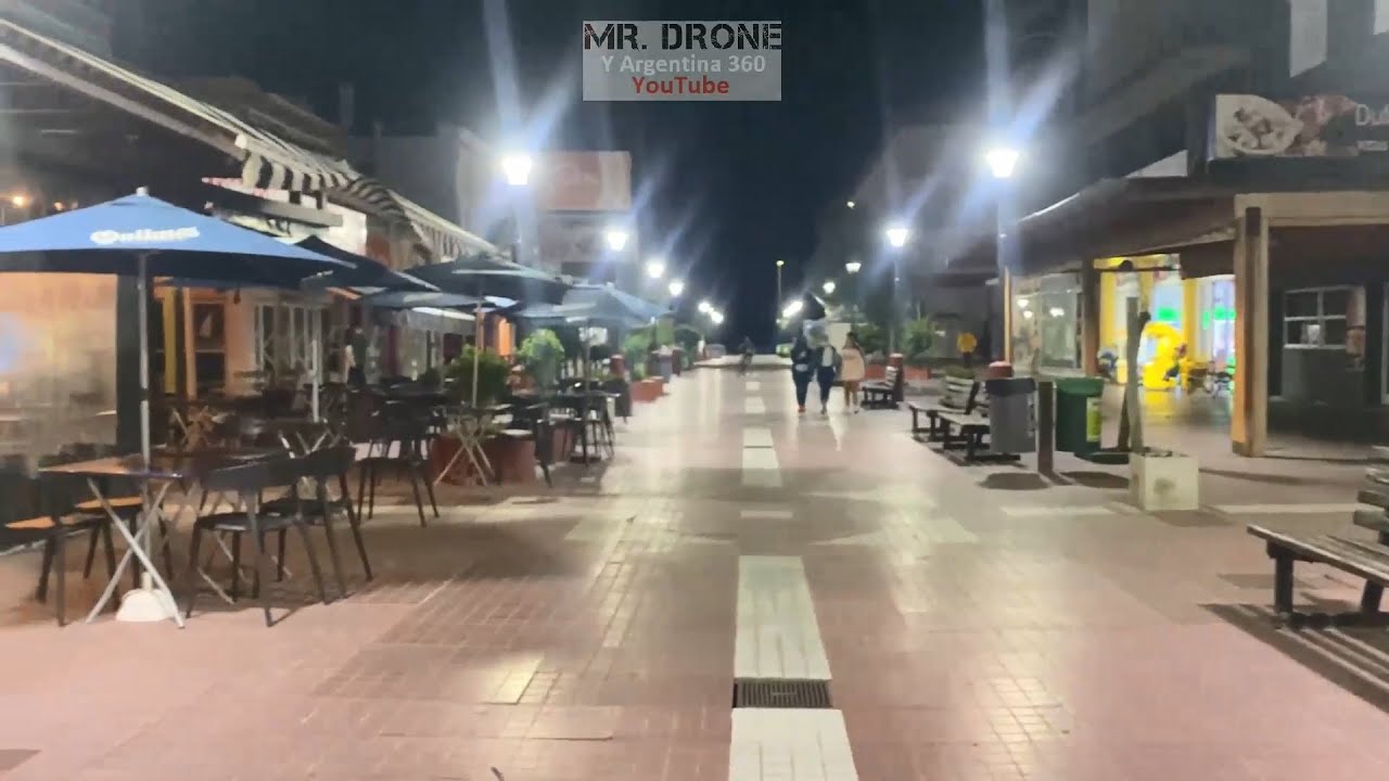 Monte Hermoso Centro y playa de noche #montehermoso #playa #centro