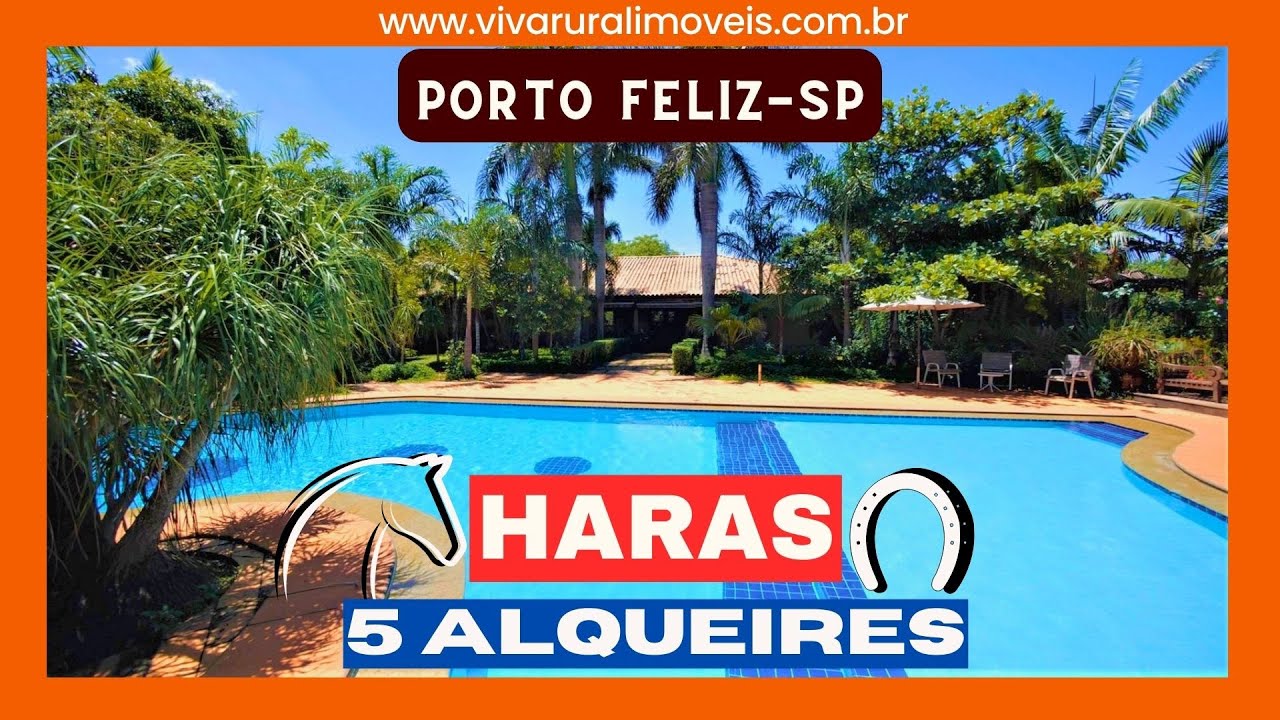 Haras de 5 alqueires à venda em Porto Feliz-SP.