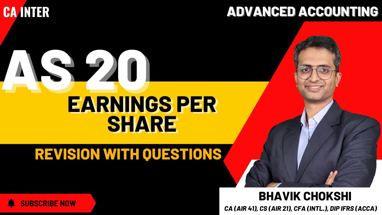 AS 20 EPS Full Revision | All Concepts with Important Questions | CA Inter