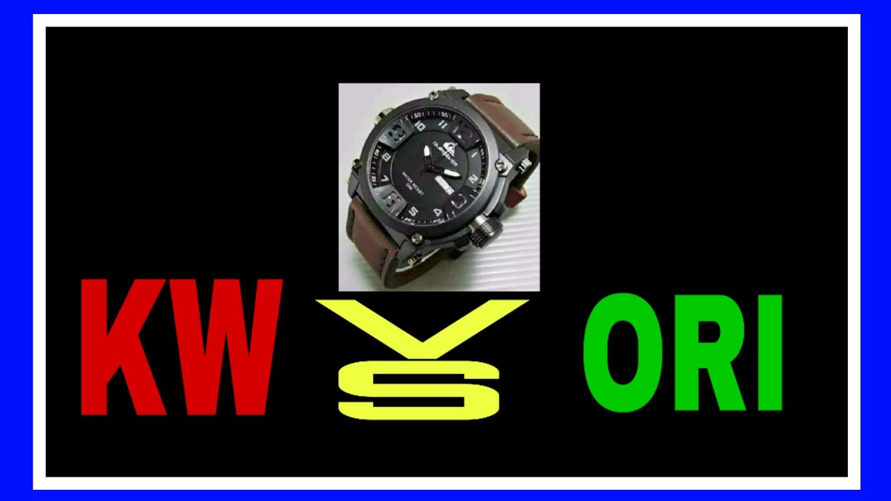 Perbandingan jam tangan Quicksilver KW & ORI