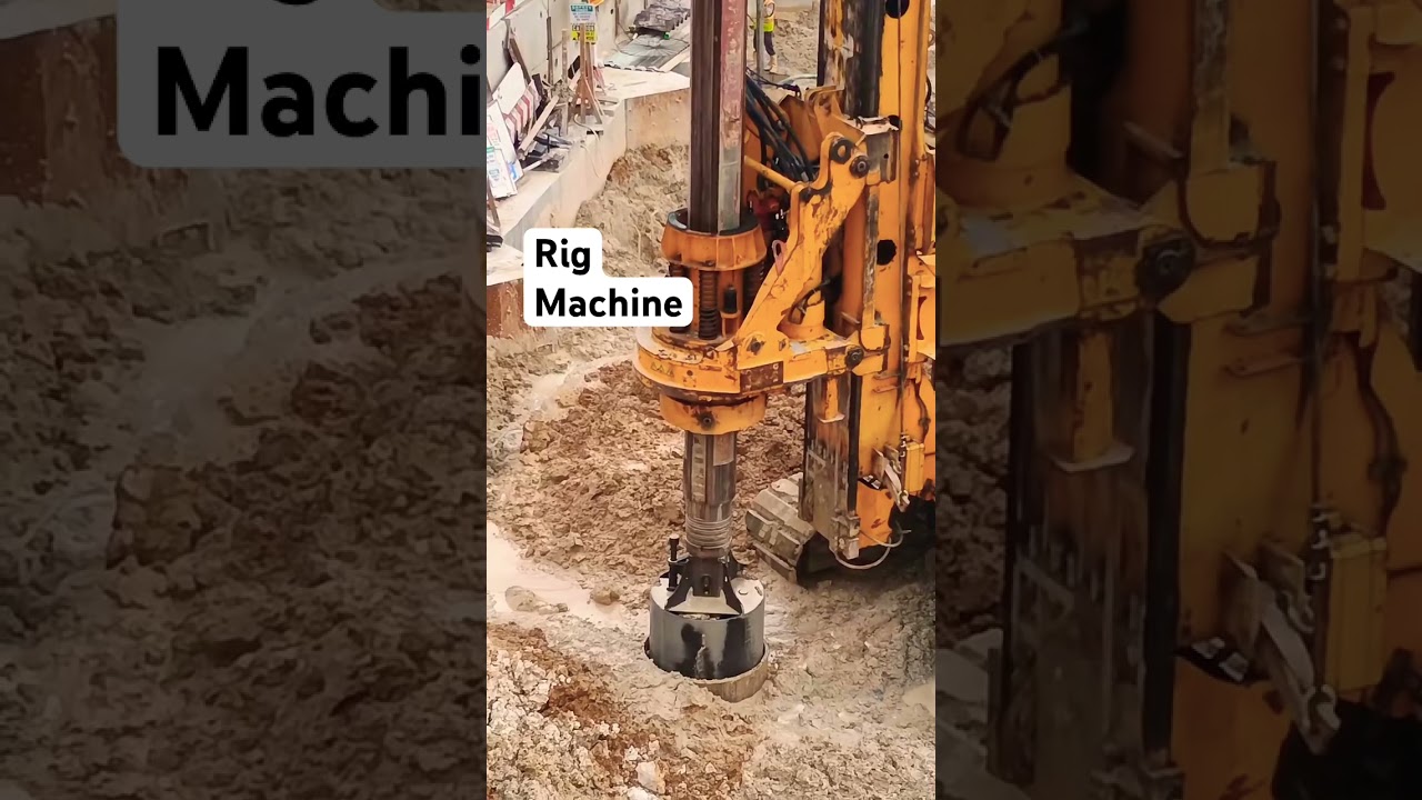 Pile foundation by Rig machine 