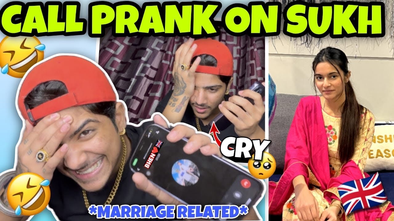 CALL PRANK ON SUKH🤣🇬🇧|| MARRIAGE RELATED😱😱|| DEEP PYA ROO😭 | #deeprandhawa #funnyvlog #prank