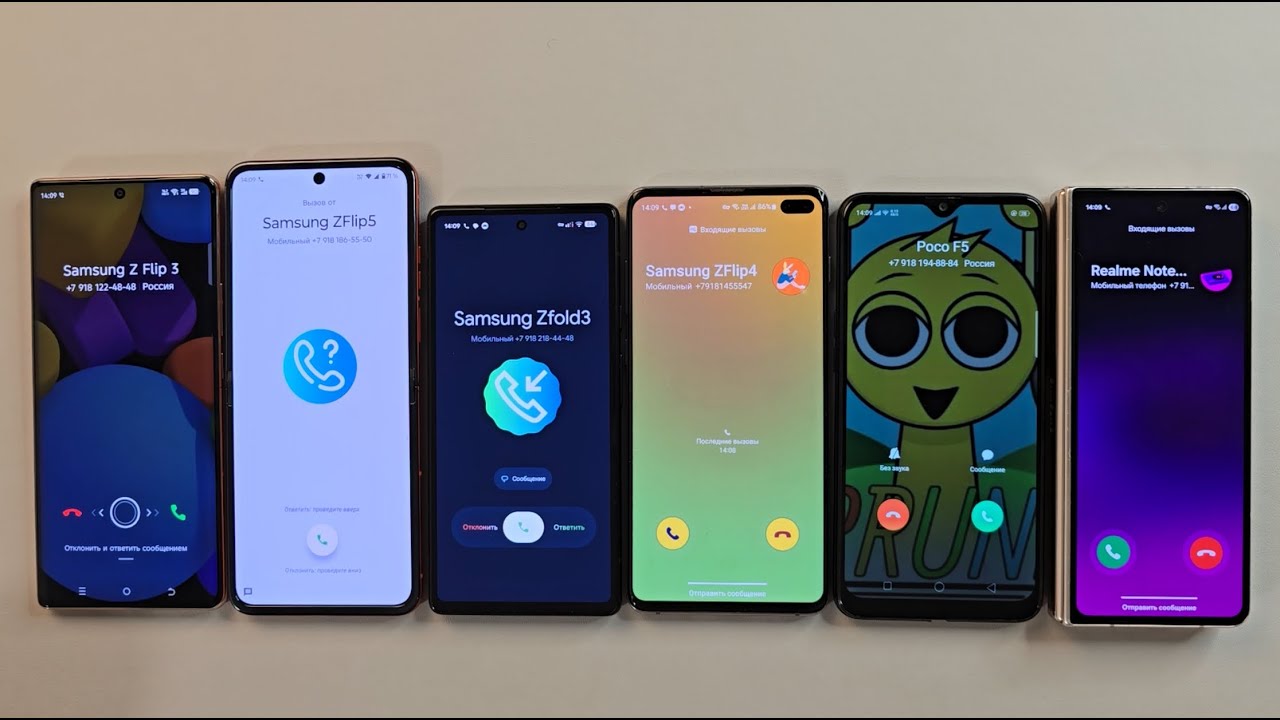 Oppo A5S Samsung Galaxy Z Fold 4 Motorolla Razr50 Tecno 30S Google Pixel 6A S10p Guess Who Incoming