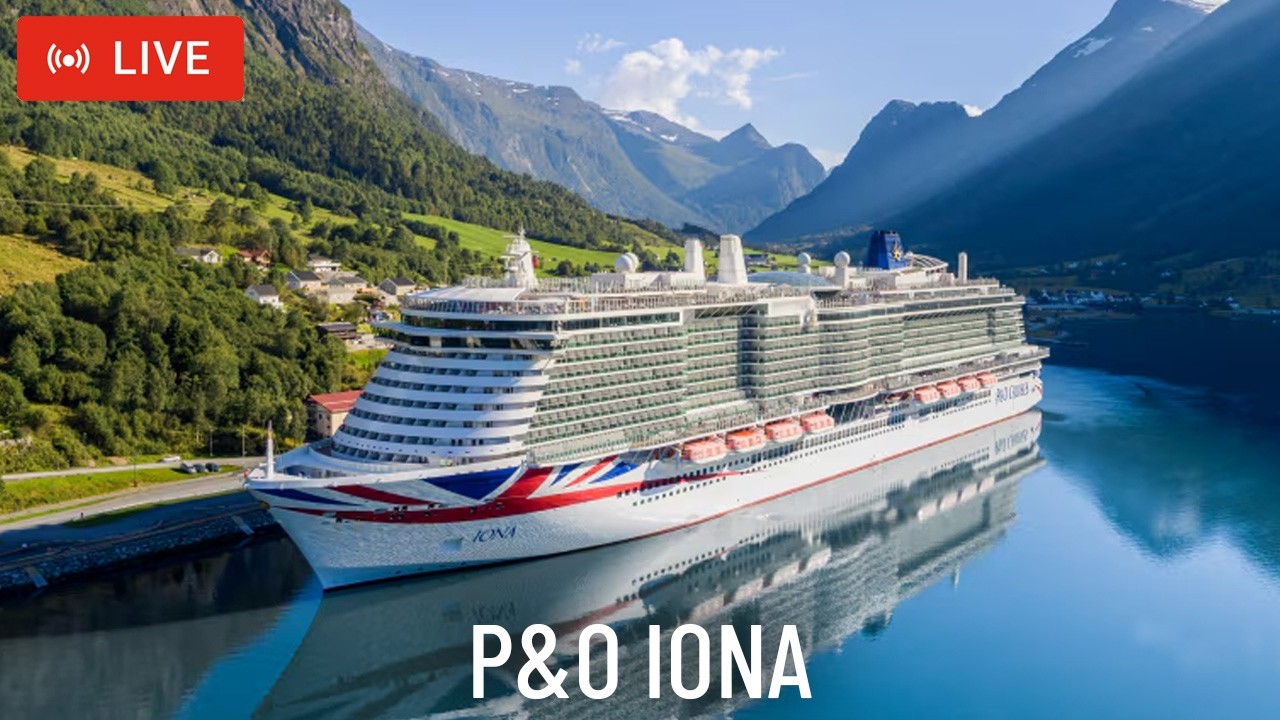 SHIPS TV - P&O Iona Cruise Ship Departing Port of Southampton (LIVE)