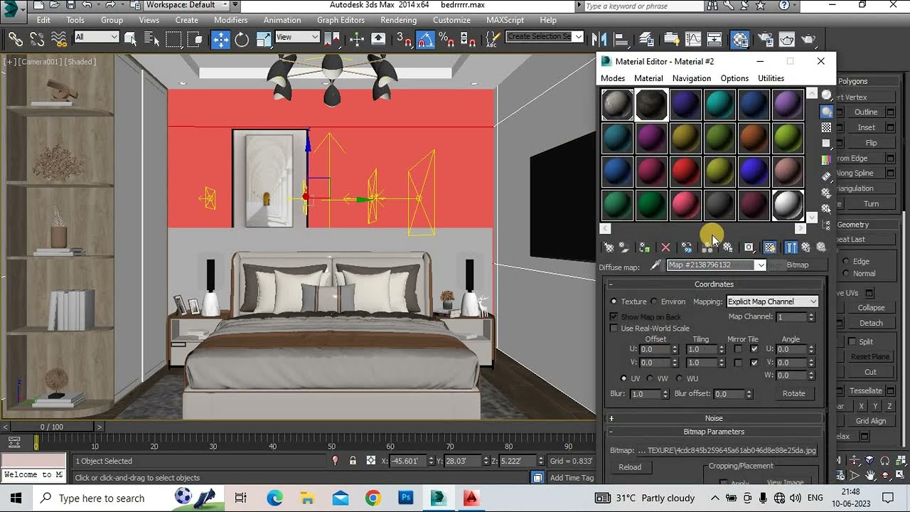 3DS MAX MODERN BEDROOM DESIGN COMPLETE TUTORIAL VRAY RENDER USE...