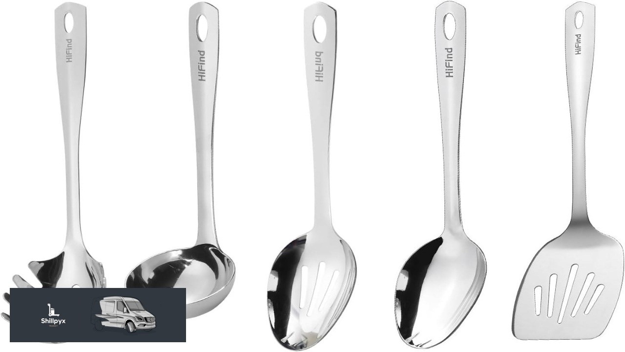 Stainless Steel Cooking Utensils Set 5PCS Kitchen Utensils Set Durable Kitchen Gadgets