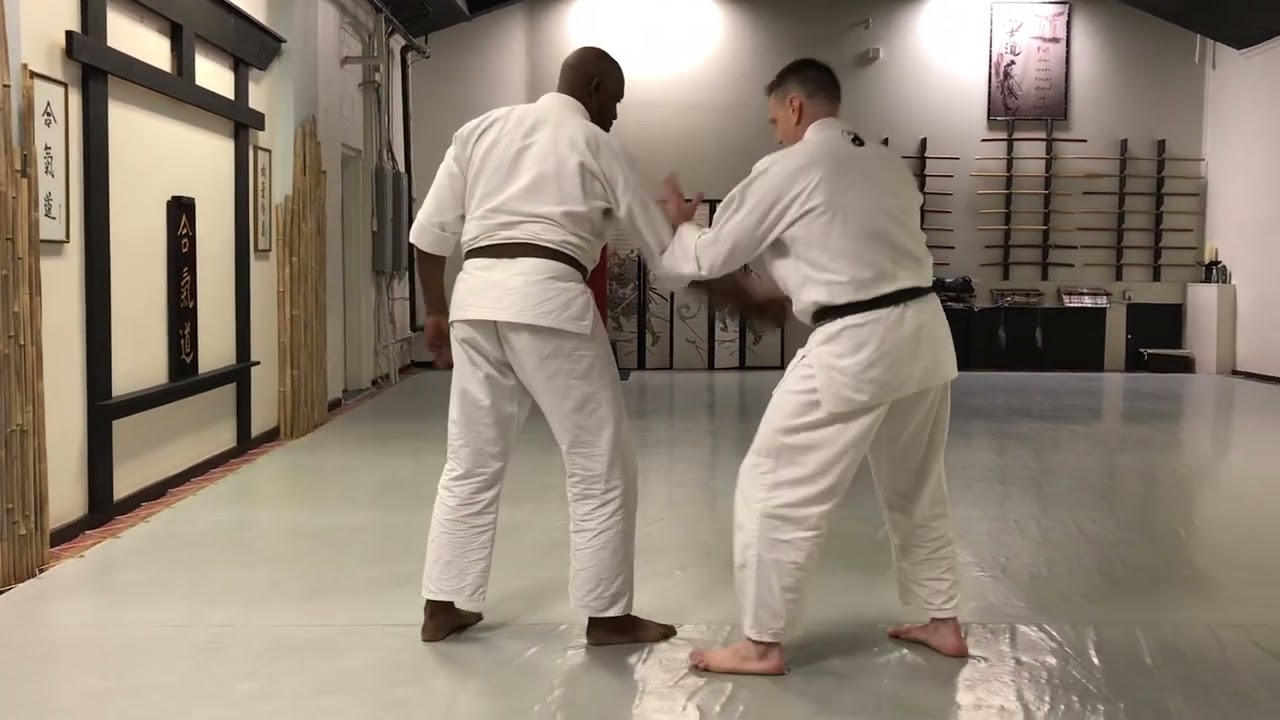 Tsuki sankyo(gut thrust with arm twisting lock) #aikido #martialarts