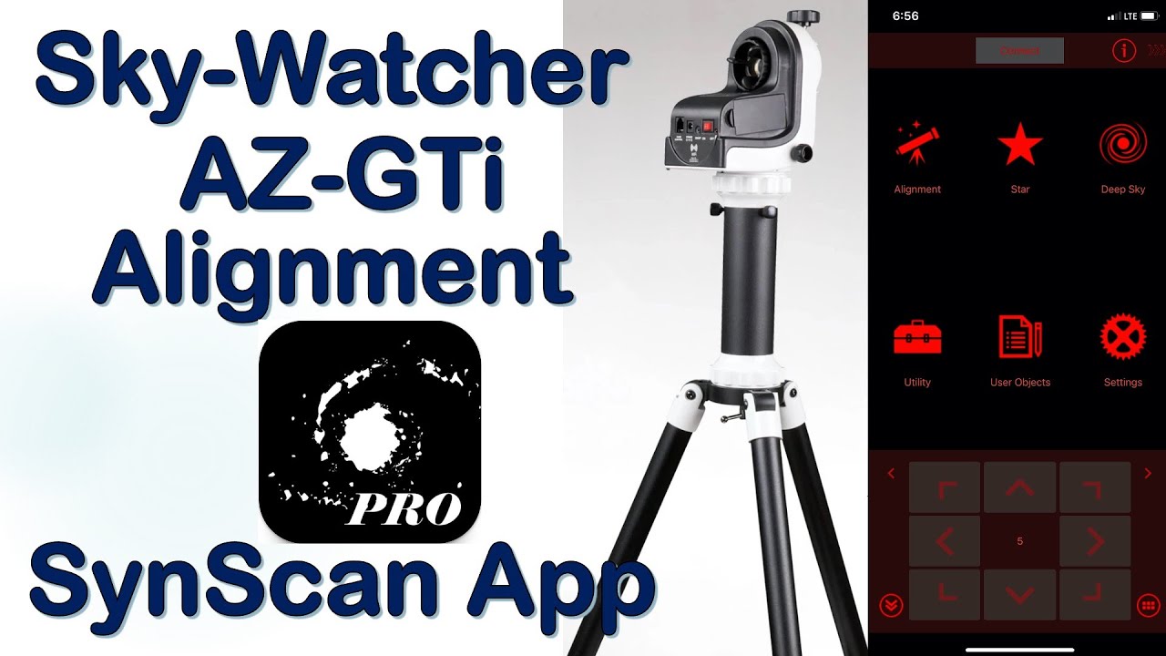 Монтировка Sky-Watcher AZ-GTi, часть II — простая настройка с помощью приложения SynScan Pro.