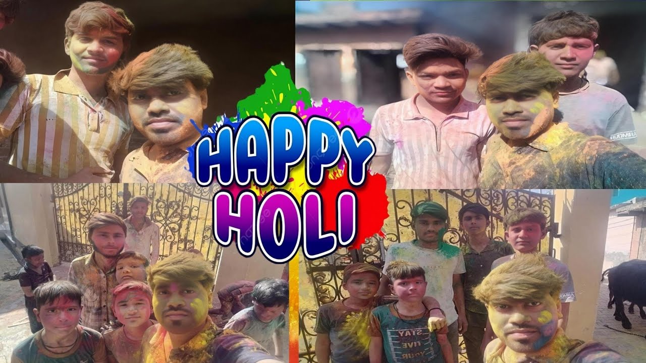 होली त्यौहार फन्नी वीडियो ककड़ीपुर पलवल हरियाणा 📷Holi festival funny video Kakripur palwal haryana 💯
