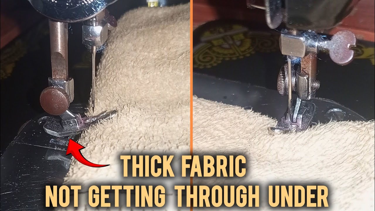 Tick Fabric Not Entering Presser Footh