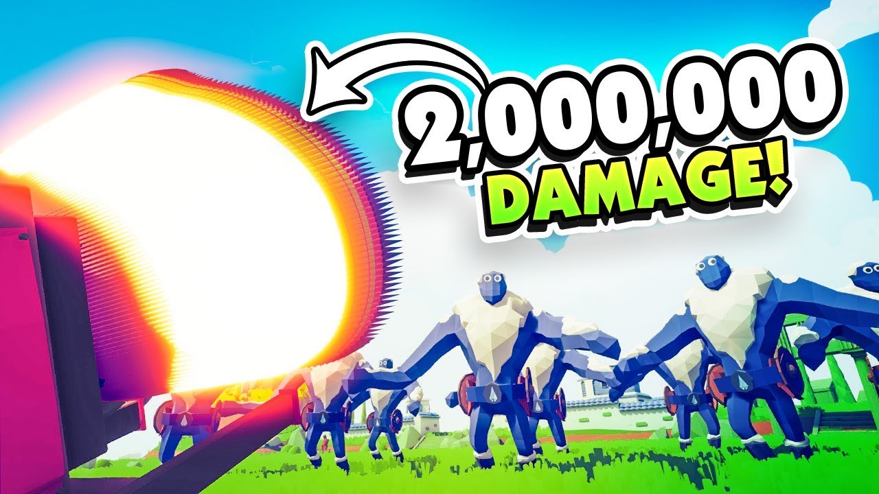 RAINING 2,000,000 DAMAGE ON ICE GIANTS - TABS (Totally Accurate Battle Simulator)