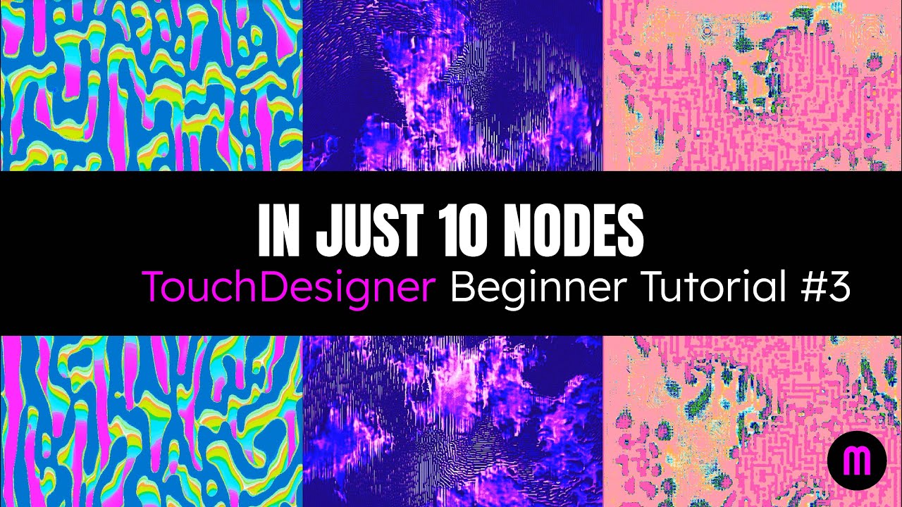 Reaction Diffusion Explorations - Diverse Visuals in Just 10 Nodes | TouchDesigner Beginner Tutorial