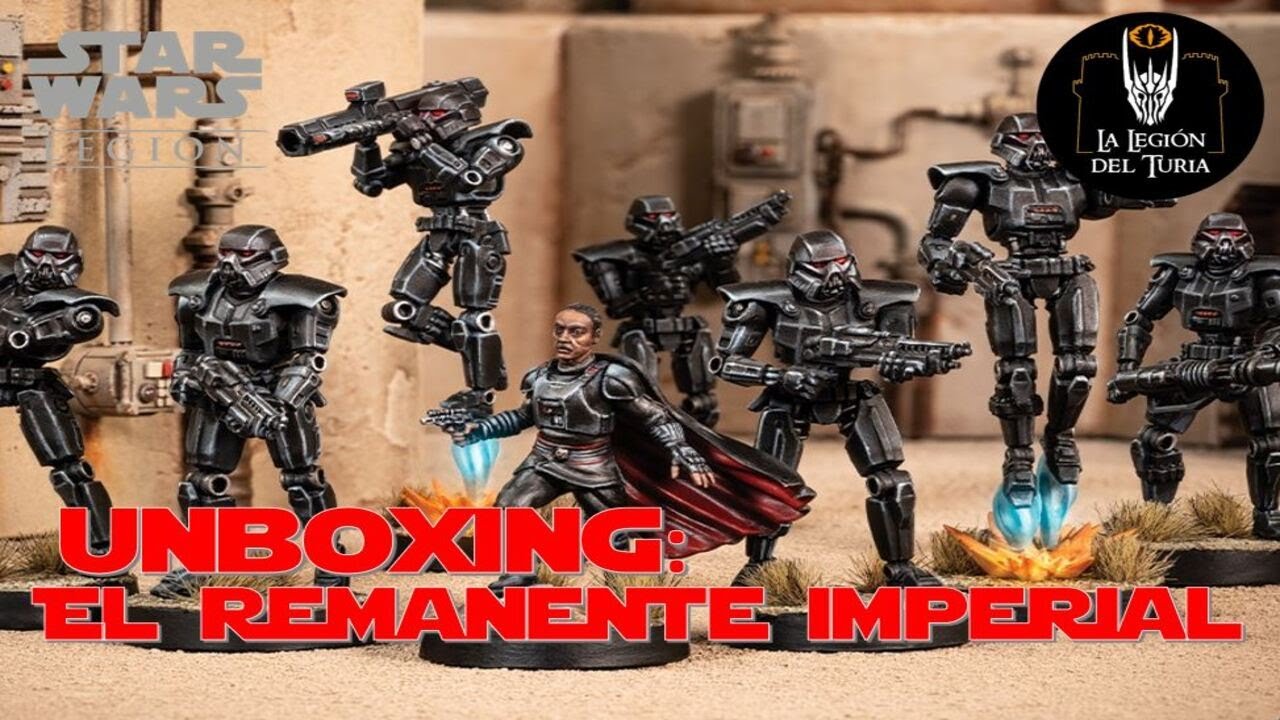 Star Wars Legion: Unboxing: El remanente imperial (Moff Gideon y Dark Troopers).