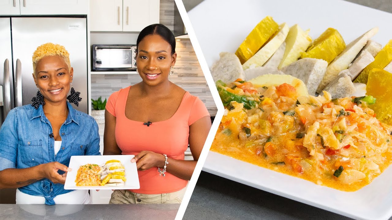 How To Make Coconut Stew Saltfish | Foodie Nation x Trini Food Designer - Arlene