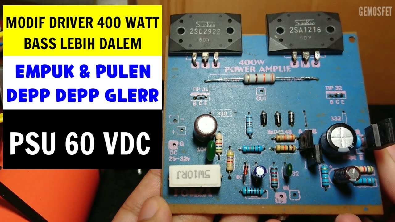 CARA MODIF POWER 400 WATT BIAR BASS MANTAP