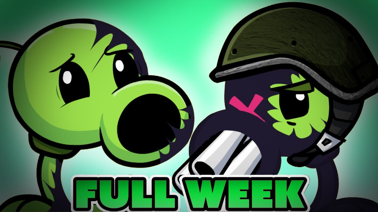 FRIDAY NIGHT FUNKIN mod EVIL Boyfriend VS Peashooter FULL WEEK (remaster)