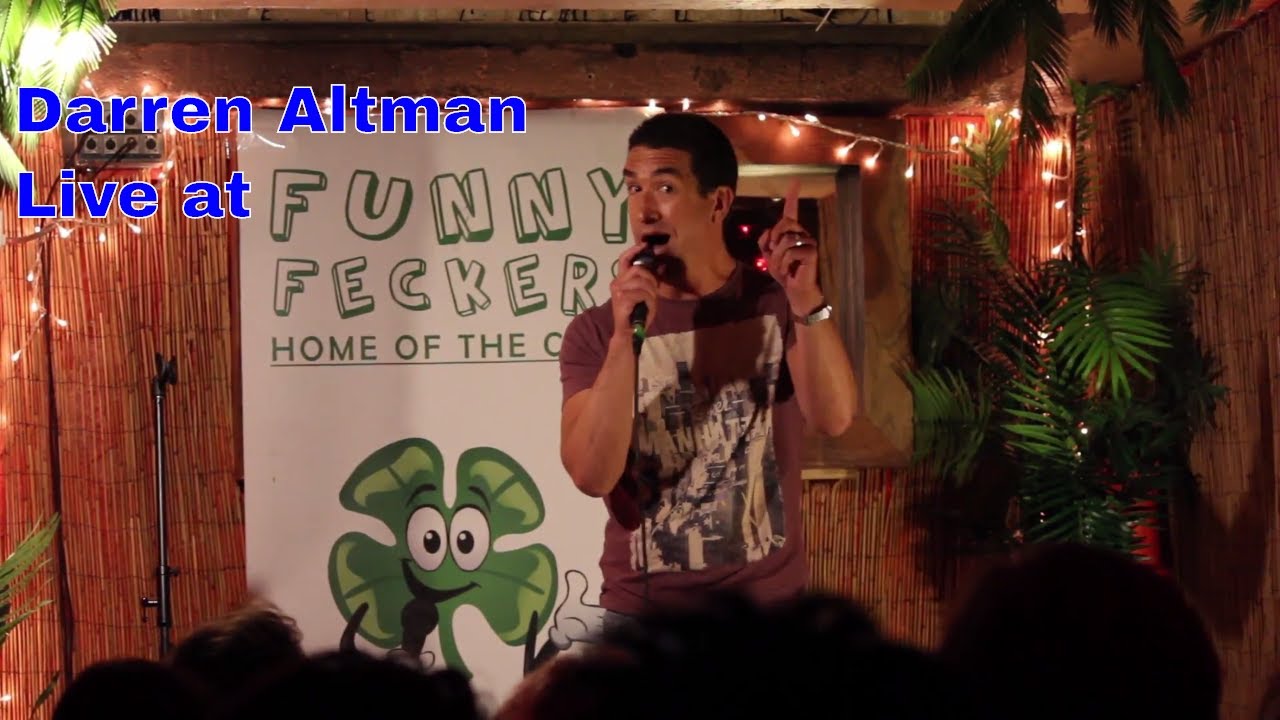 Darren Altman Comedy Impressionist. Live at Funny Feckers.