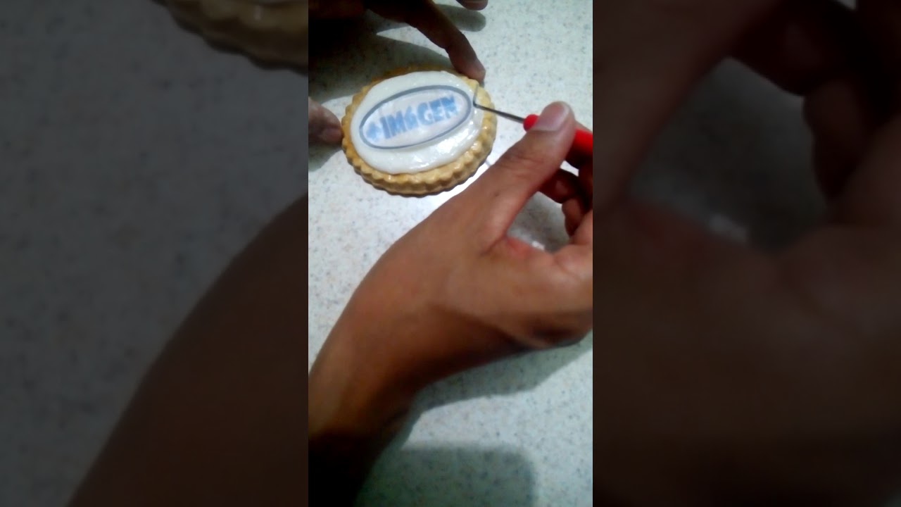 Oblea comestible en royal icing