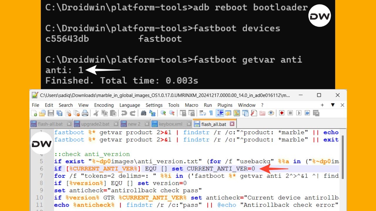 Xiaomi Downgrade Rule Explained: Anti Rollback Index of Device and Fastboot ROM