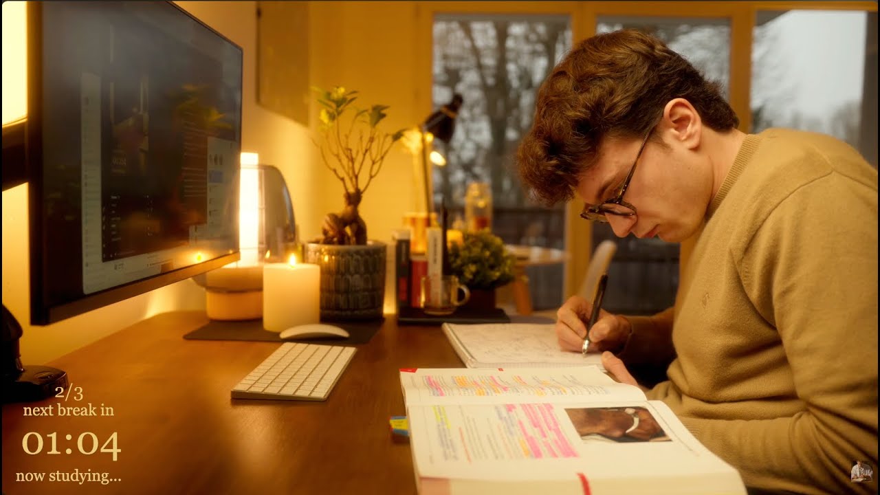 5-HOUR | Study With Me | One break, No music, Deep work
