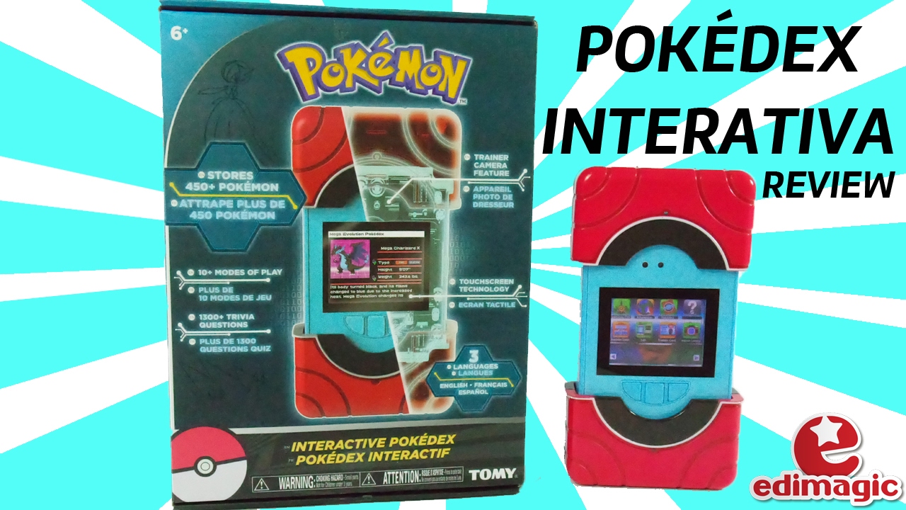 Pokémon - Review Pokédex Interativa XY região de Kalos Edimagic - Pokéagenda brinquedo desafio Tomy