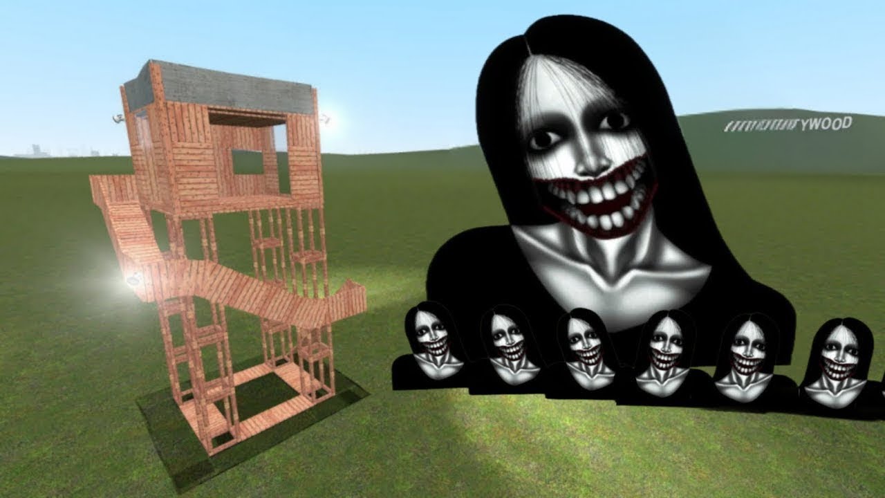 Kuchisake Onna Vs Houses In Garry's Mod