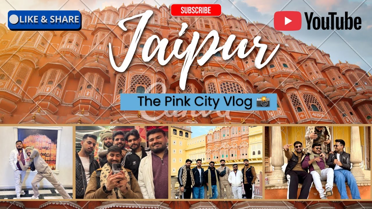 Jaipur Vlog | Pink City Tour, Amer Fort, Hawa Mahal & Street Food Experience
