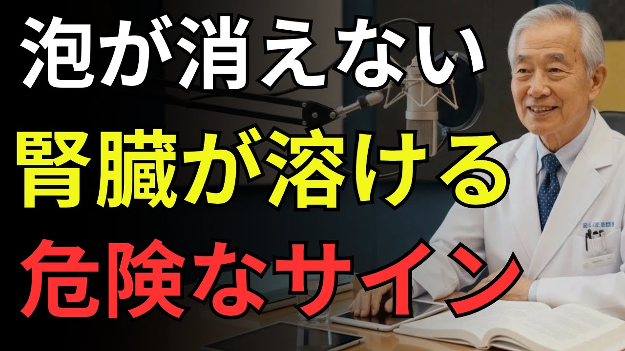 トイレの泡を見逃すな｜尿の泡は腎臓崩壊の前兆｜医師が教える見分け方と回復食事法｜医者メモ