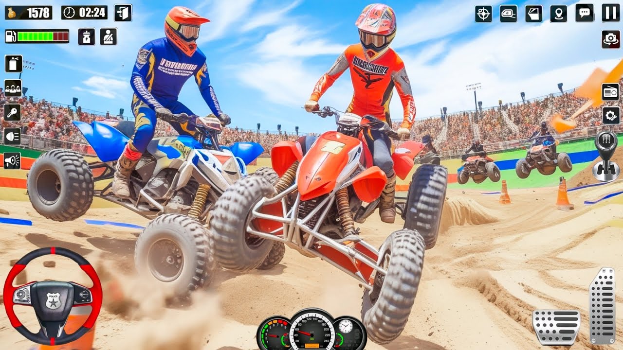 Epic Whirlpool ATV Quad Bikes Demolition Derby Stunts Racing Simulator - Android Gameplay.