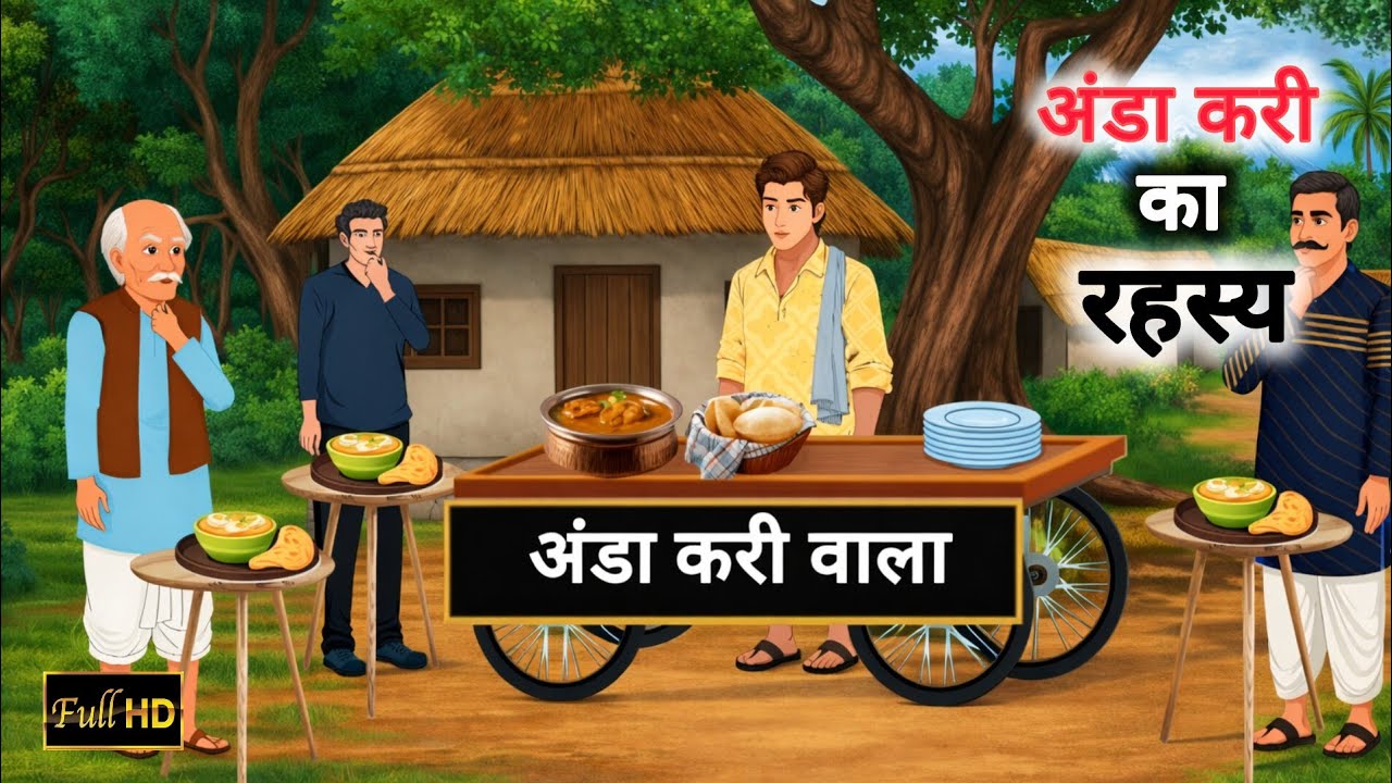 अंडा करी का रहस्य। हिन्दी कहानियाँ। Hindi story । The secret of egg curry । 