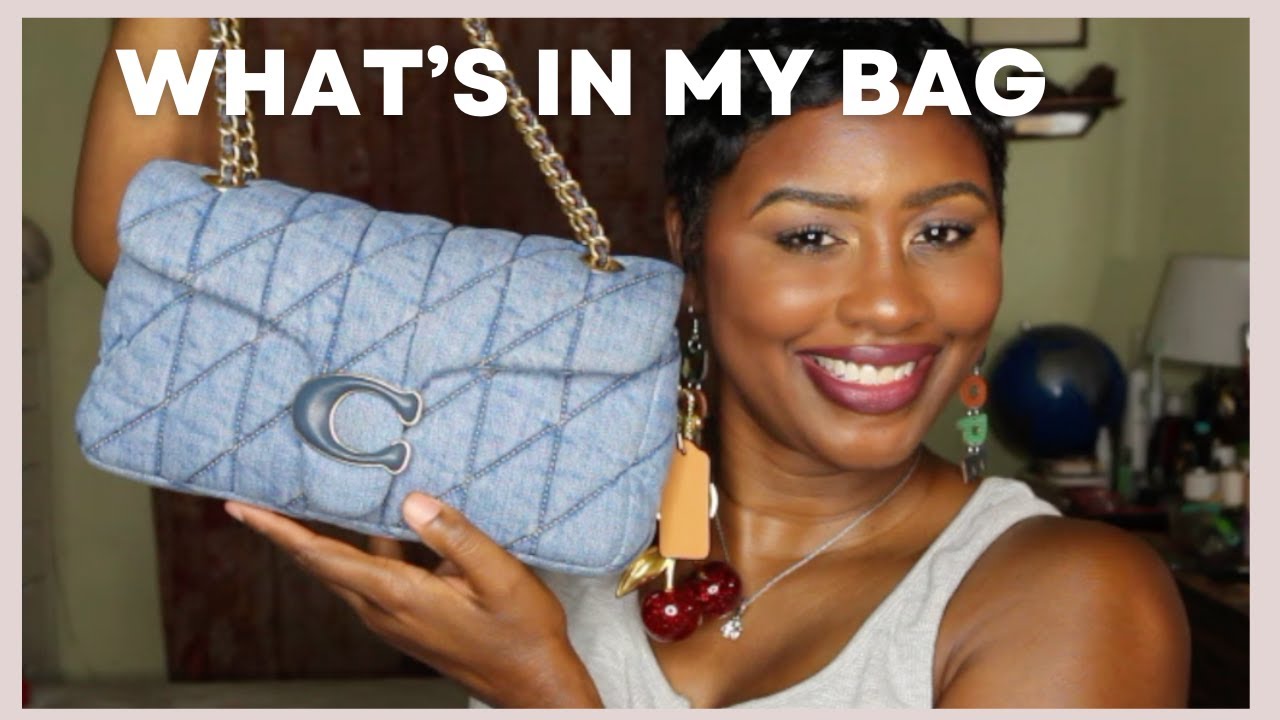 WHAT'S IN MY BAG | COACH DENIM TABBY 26 | TKBEAUTY7