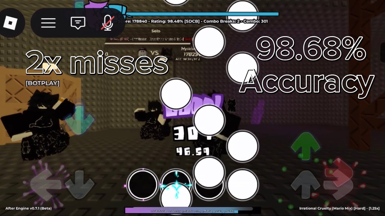 Project Afternight irrational cruelty 1.25x 98.68% accuracy 2x misses