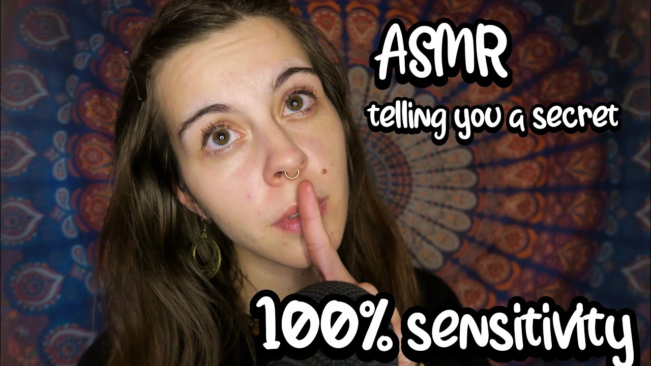 ASMR whispering secrets in your ear 100 % sensitivity close up ear to ear inaudible whispers