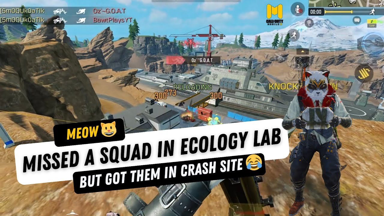 MEOW MISSED A SQUAD IN ECOLOGY LAB BUT GOT THEM IN CRASH SITE | CODMOBILE CALL OF DUTY MOBILE | CODM